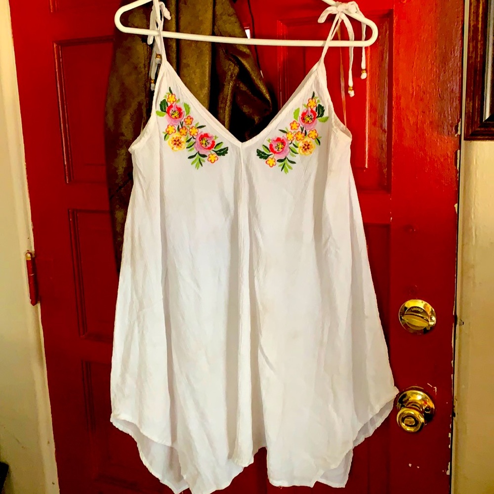 Embroidered summer top